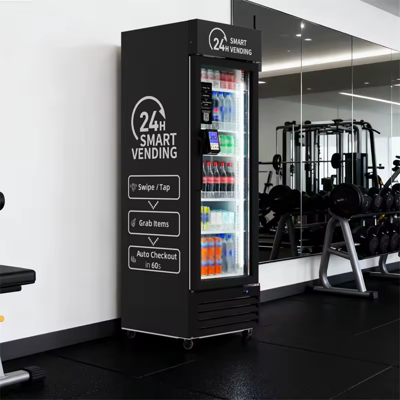 Haha vending in gym setting